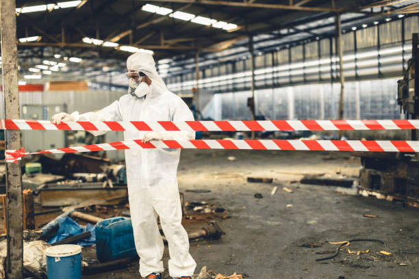 Professional Biohazard Cleanup technician working in Diller, NE